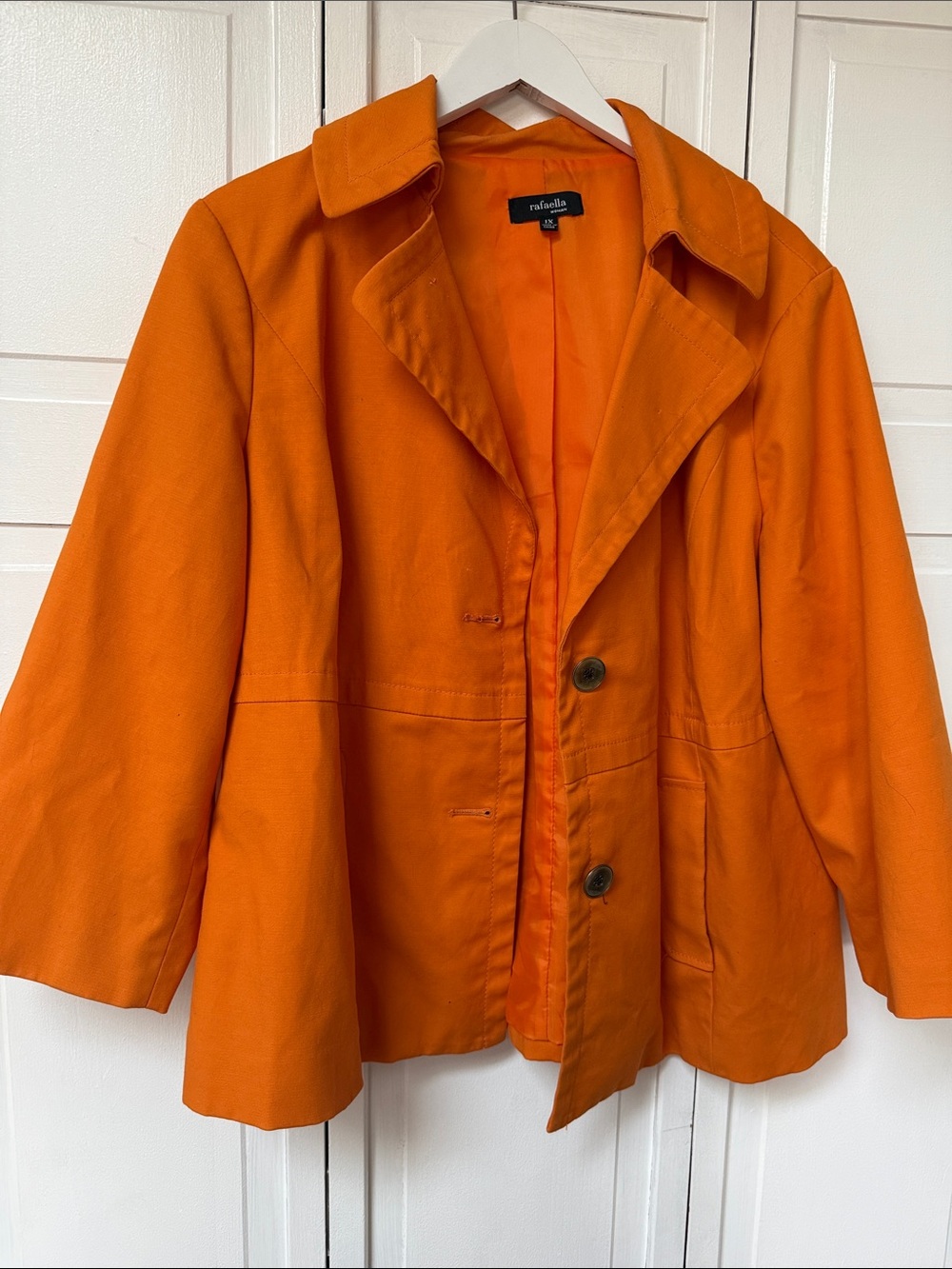 Rafaella Bright Orange Tailored Blazer